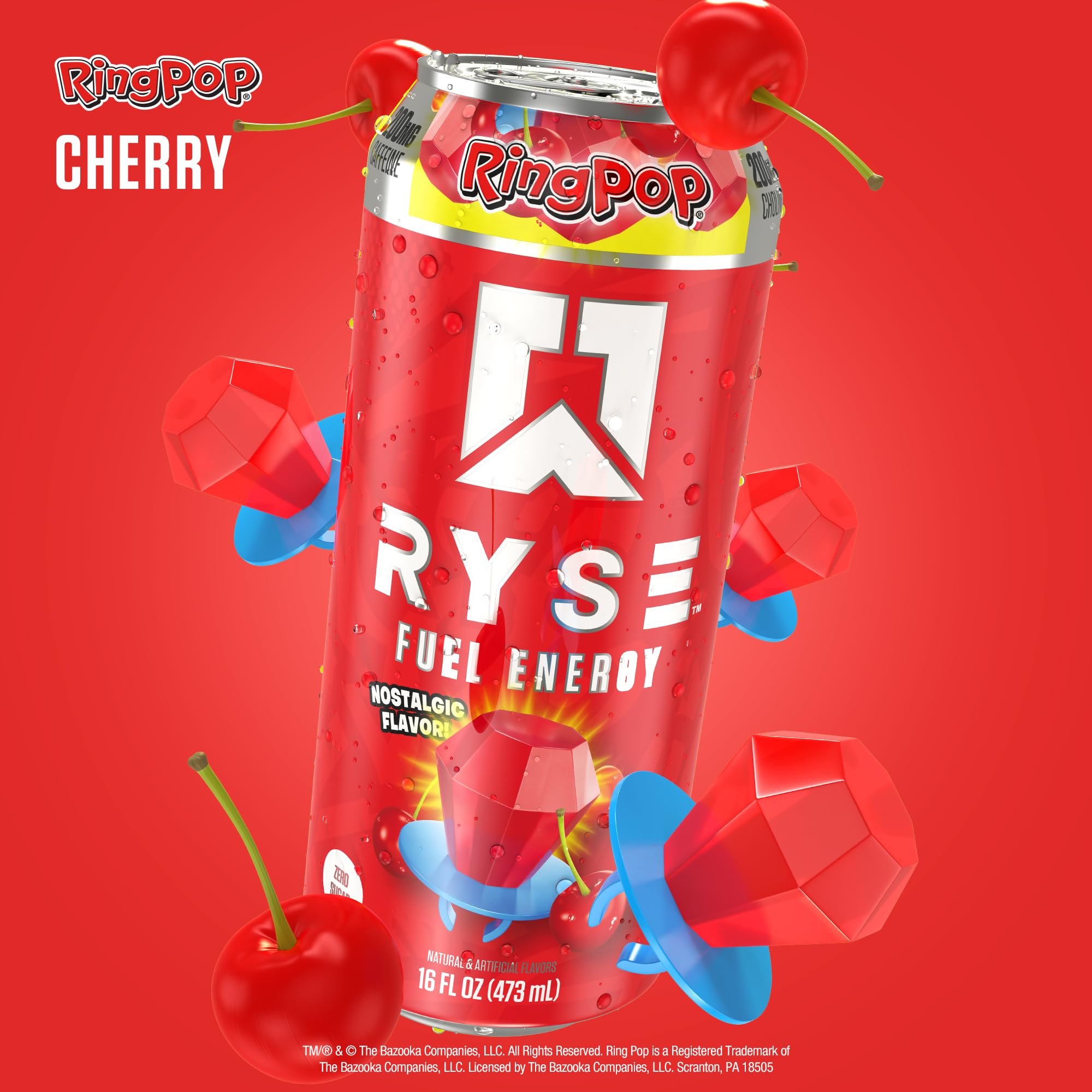 RYSE Fuel energy can on desk setup, ideal for study sessions.
