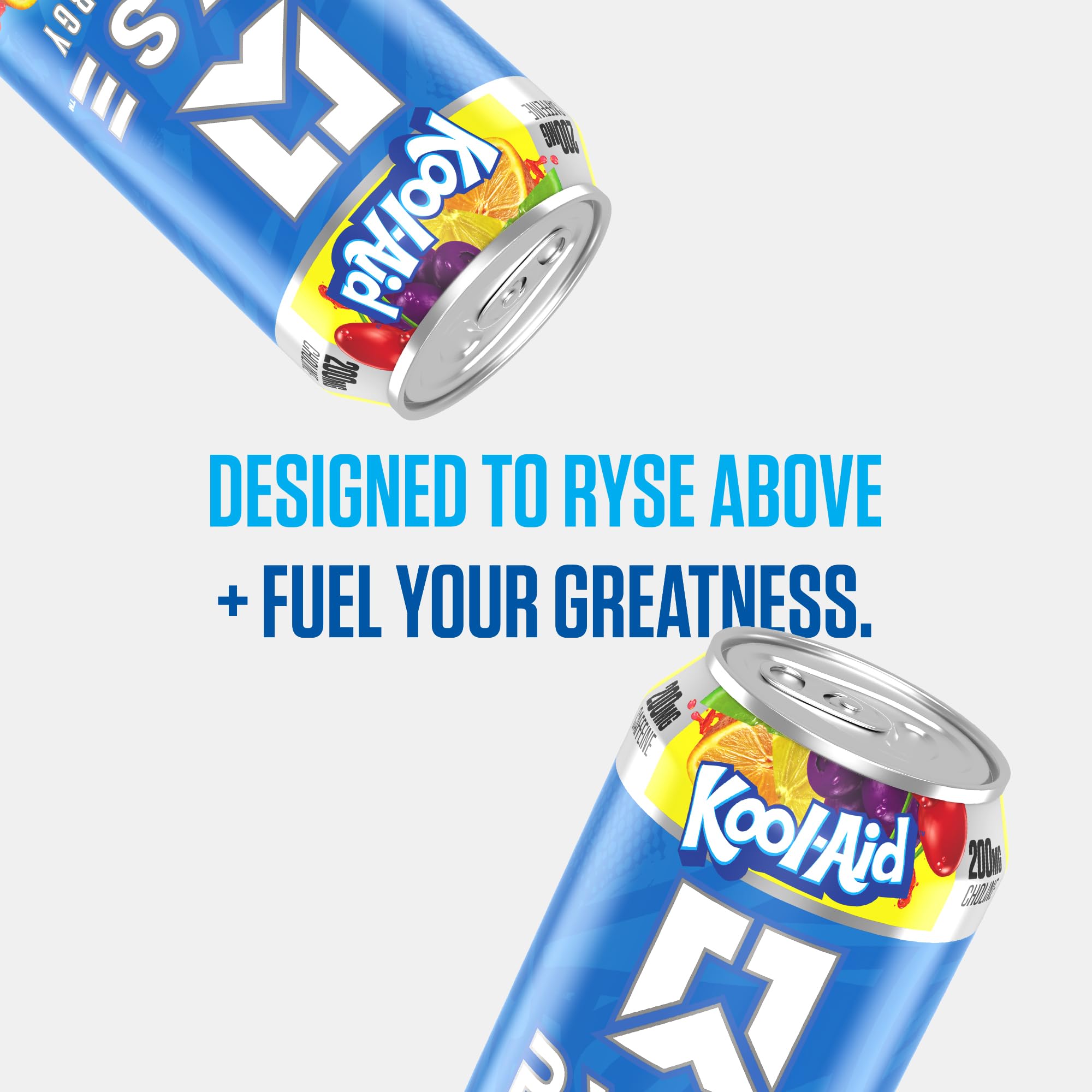 RYSE Fuel Kool-Aid Tropical Punch vegan gluten-free badge signals inclusive formula.