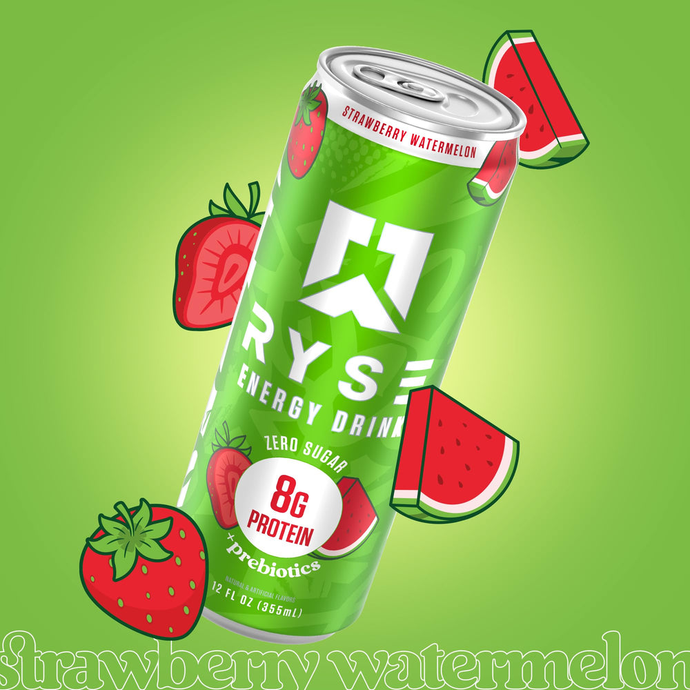 RYSE packaging showing a 12-pack for on-the-go routines