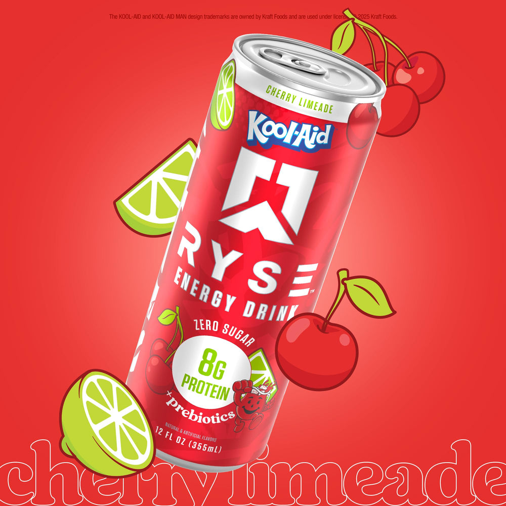 RYSE sugar-free energy drink can offers a refreshing, bloat-free option.
