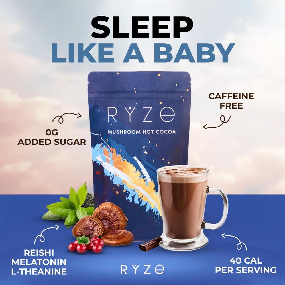 Dry ingredients scoop reveals cacao, chicory, and glycine blend