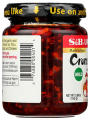 S&B Chili Oil with Crunchy Garlic sealed jar highlights freshness and convenience