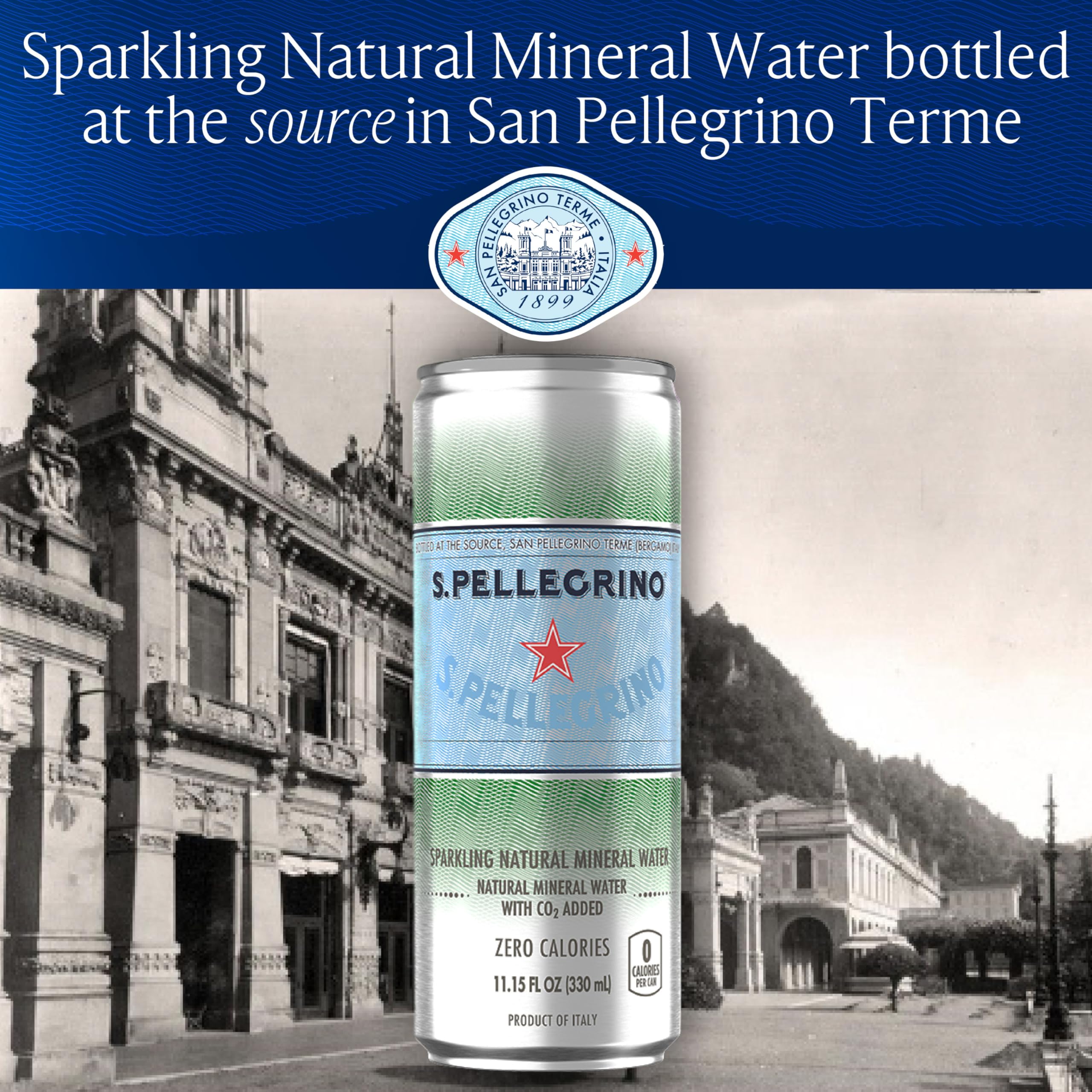 Italian scene with S.Pellegrino on a table setting
