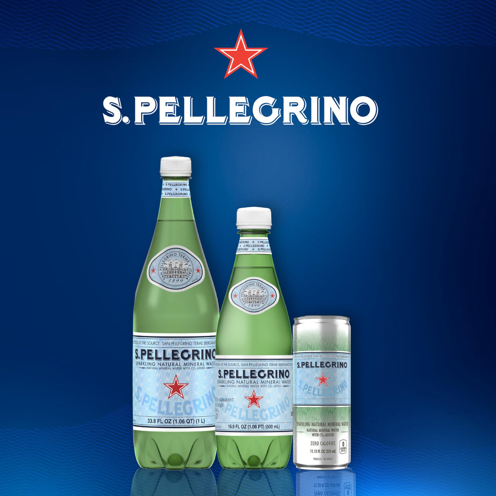 S.Pellegrino on the go with a reusable cup