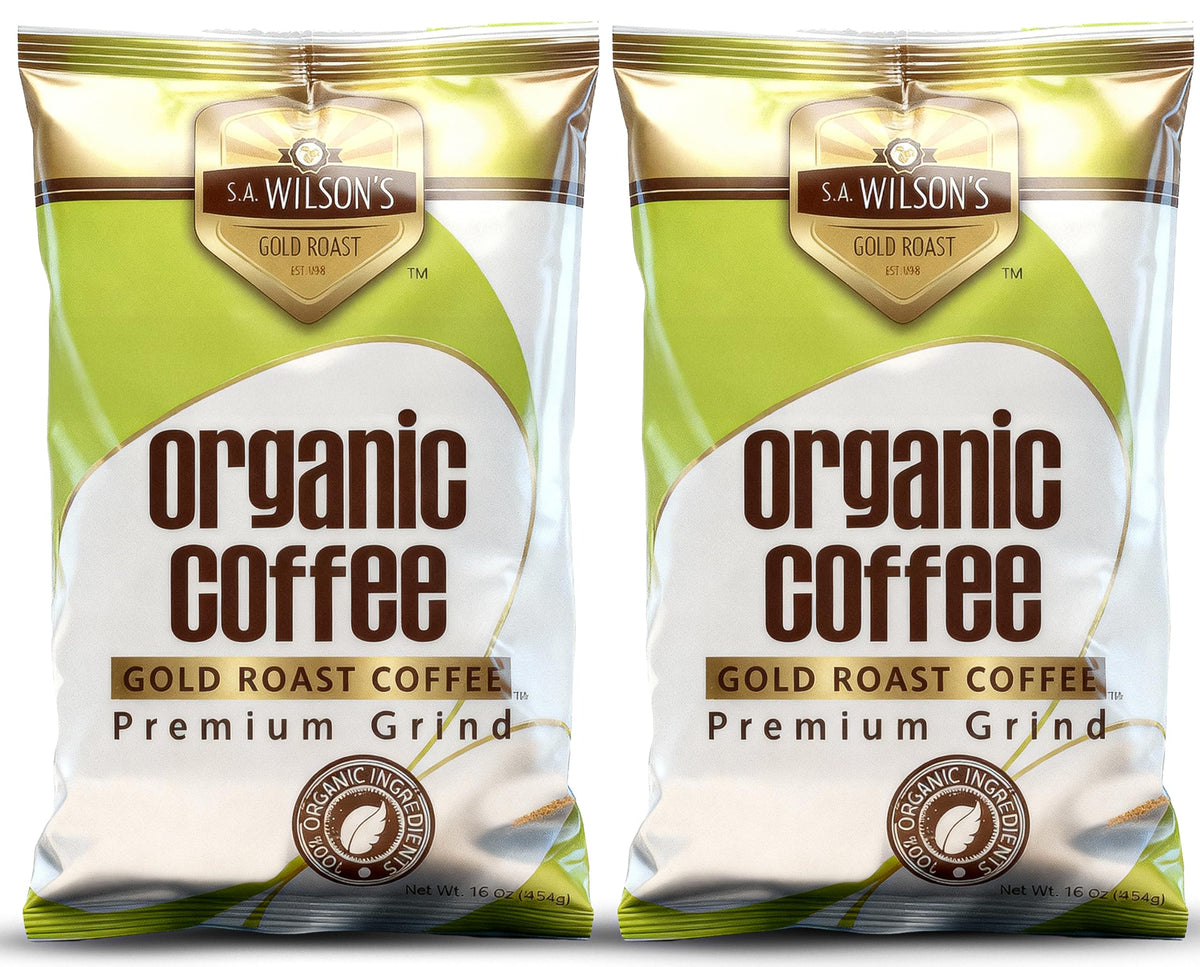 S.A. Wilson's Coffee Enema Gold Roast Pack showing premium organic grounds for a ready-to-use enema routine