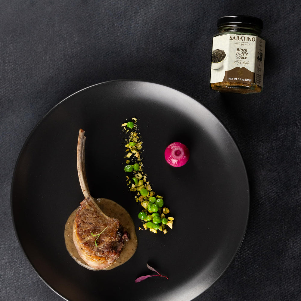 Sabatino Tartufi Tartufata mushroom-truffle detail emphasizes premium ingredients.