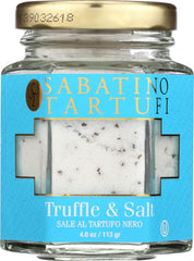 Sabatino Tartufi Truffle Salt bottle adds gourmet aroma to meals