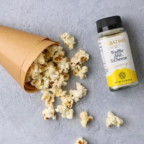 Sabatino Tartufi Truffle Zest & Cheese Seasoning on pasta dish boosts savory aroma.