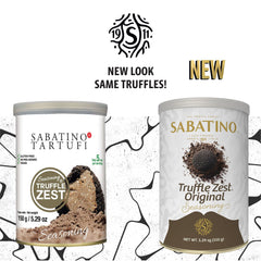 Sabatino Tartufi Truffle Zest on pasta dish adds rich earthy notes.