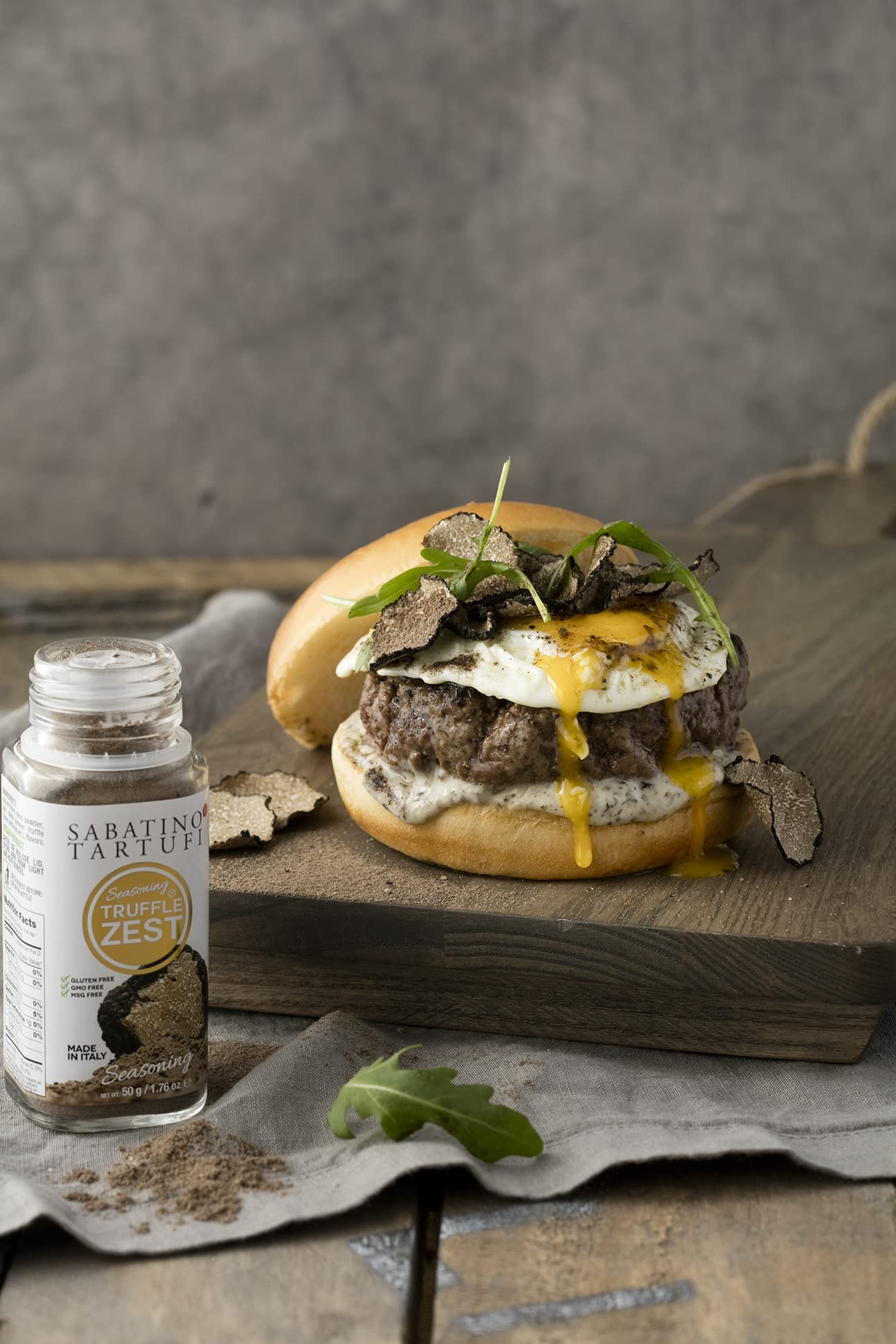 Sabatino Tartufi Truffle Zest salad topping adds aromatic depth.