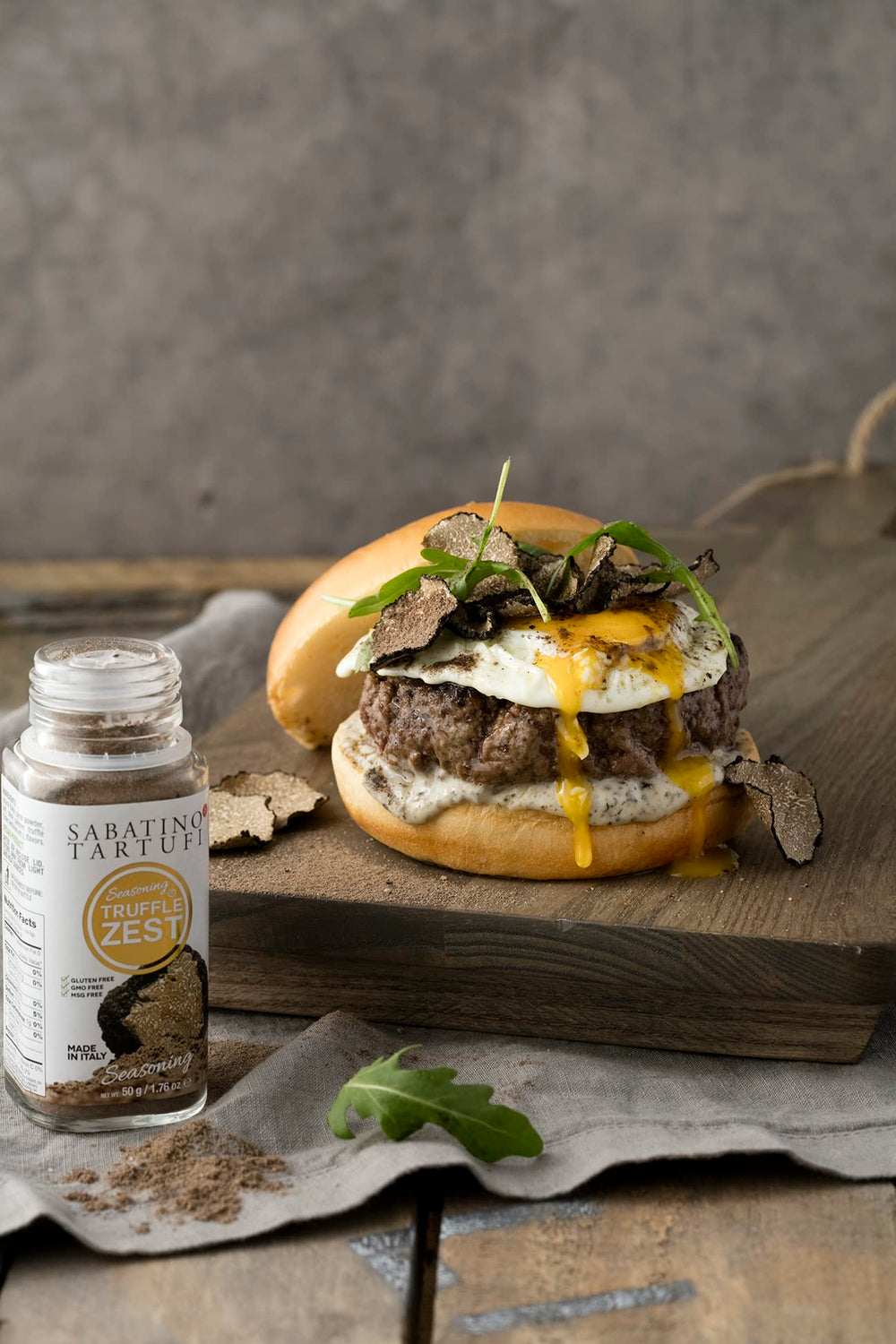 Sabatino Tartufi Truffle Zest salad topping adds aromatic depth.