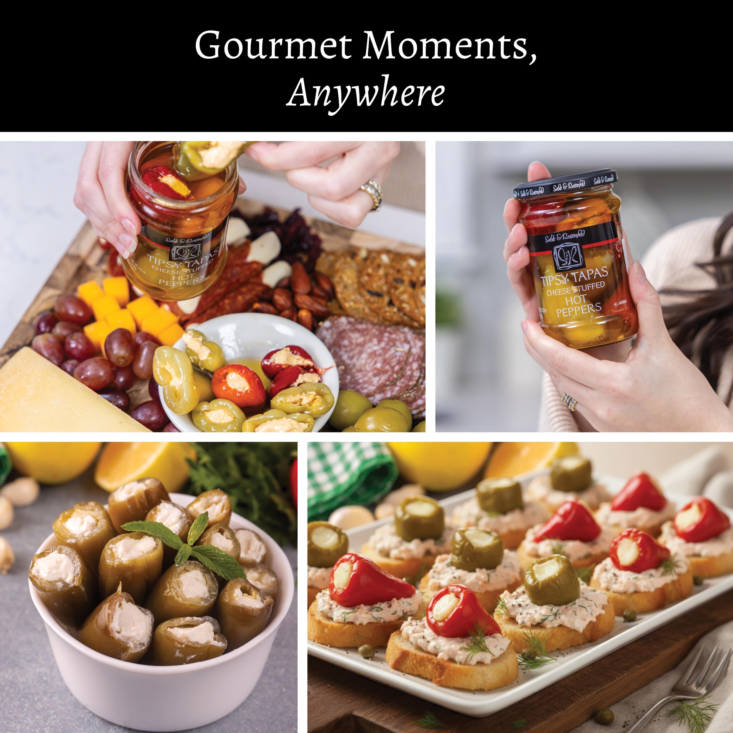 Gift-ready packaging from Sable & Rosenfeld for gourmet gifting