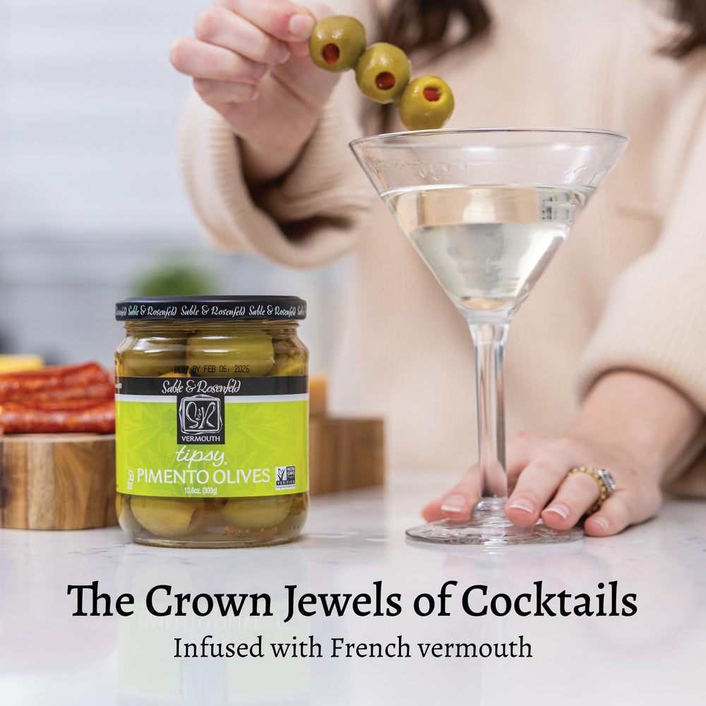 Sable & Rosenfeld martini garnish olives ready for instant use