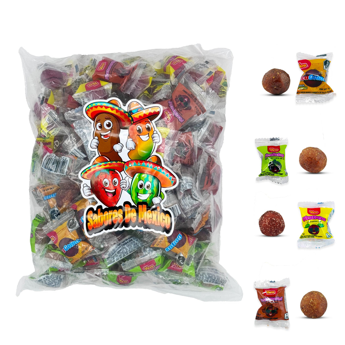 Vero Pica Fresa gummy mix with strawberry flavor for bold snacking