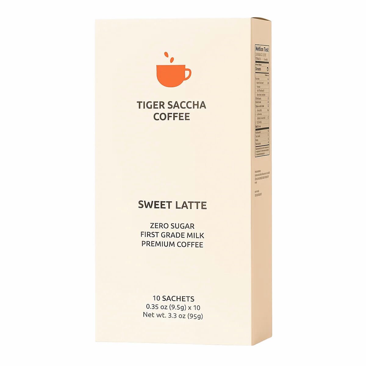 Saccha Coffee zero sugar instant sticks shown for quick, guilt-free latte moments