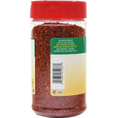 Close-up of Sadaf Aleppo Pepper flakes inside the shaker bottle.