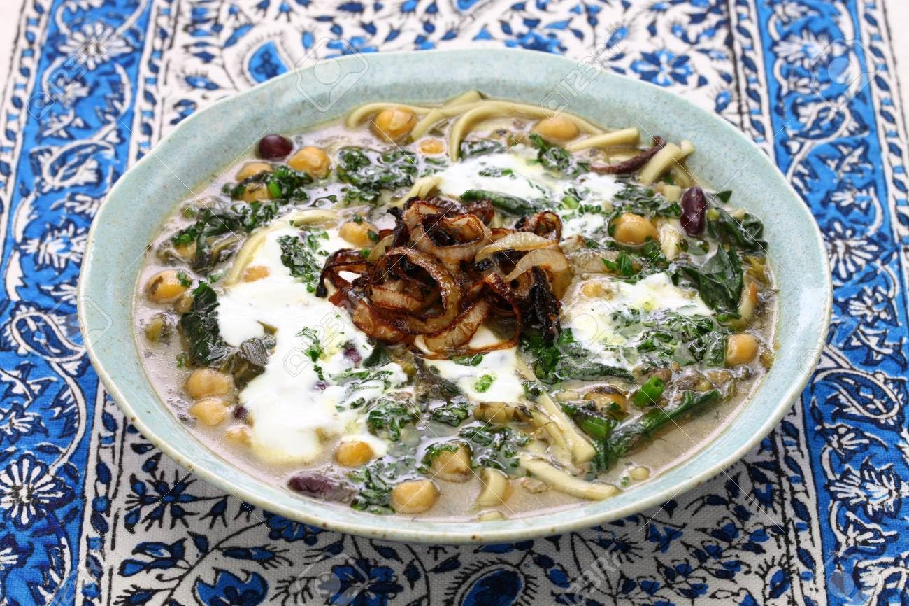 Sadaf Ash-e Resteh Noodles ingredients close-up suggesting quick, versatile cooking use.