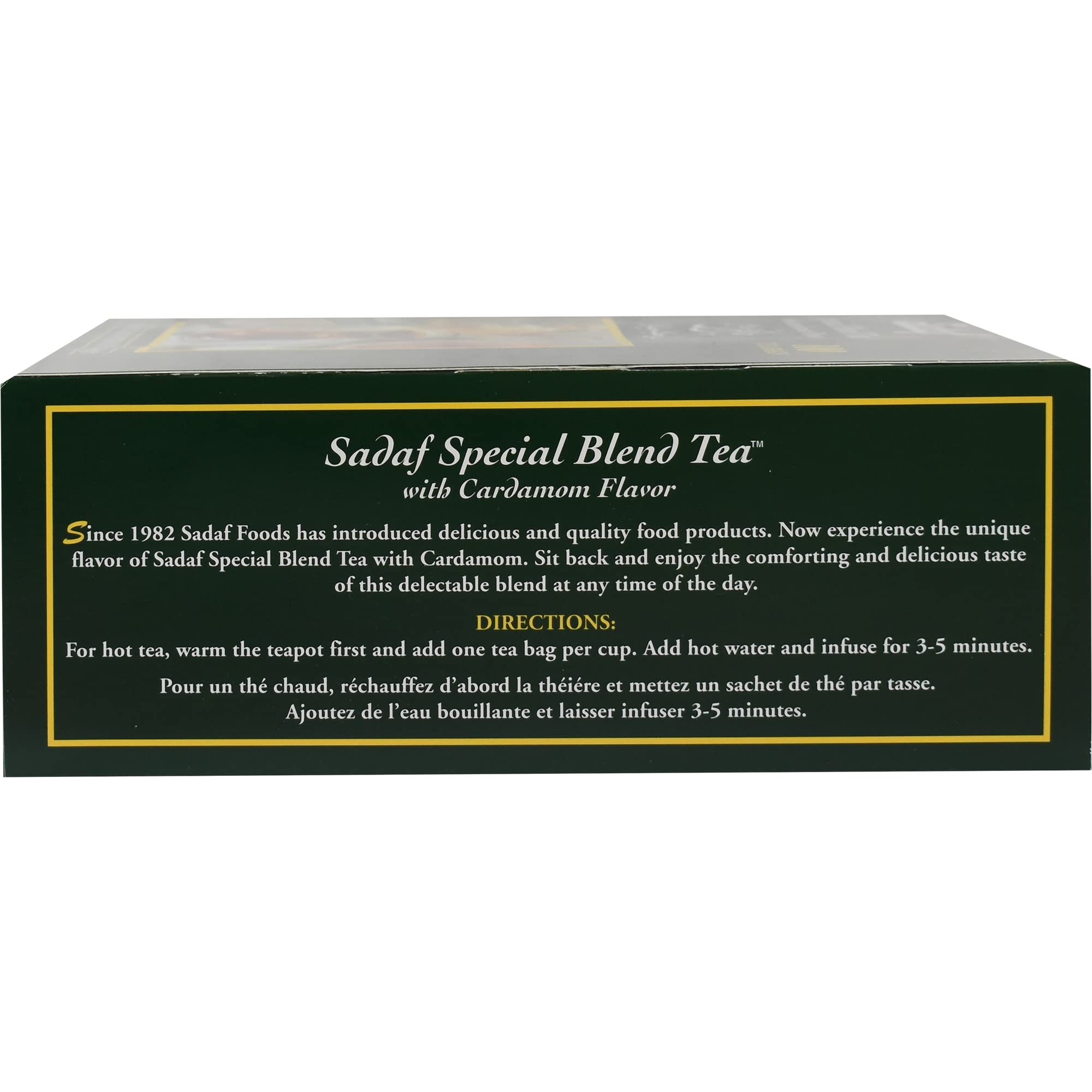 Sadaf cardamom aroma tea fosters a soothing, aromatic cup.