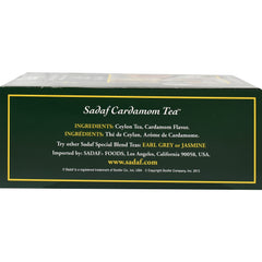 Sadaf Cardamom Tea Bags steep to release rich Ceylon aroma in minutes.