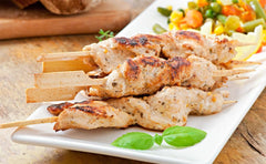 Sadaf seasoning pour action over skewers for bold, tasteful kabobs.