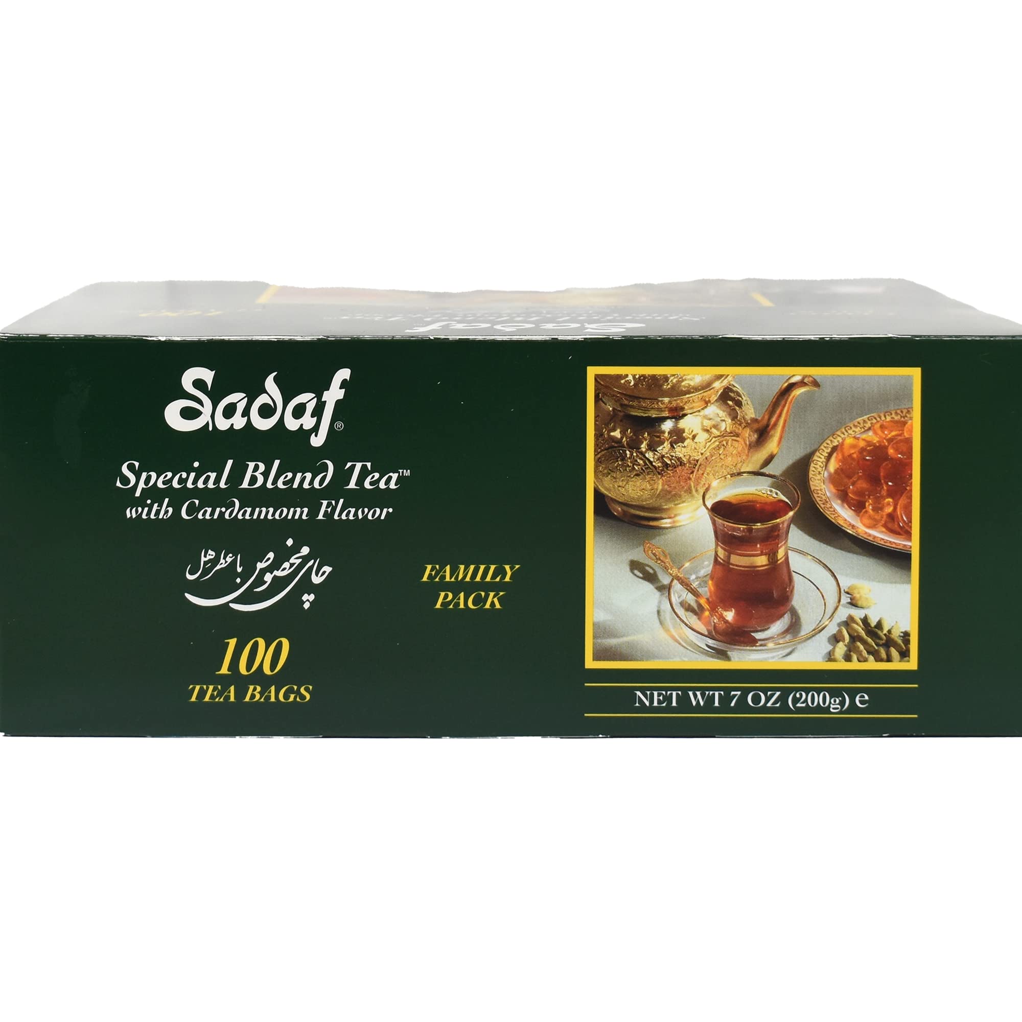 Sadaf individually wrapped tea sachets keep flavor fresh.
