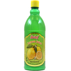 Sadaf Lemon Juice bottle pour enriches dishes with bright citrus flavor.