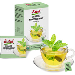 Sadaf mint tea iced glass presents a refreshing, minty beverage.