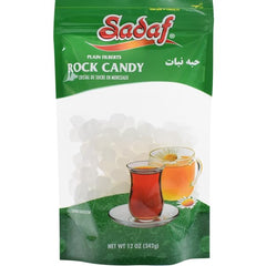 Sadaf Rock Candy Plain Filberts in a resealable bag, ideal for tea infusions and snacking