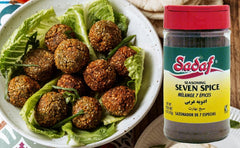 Close-up of Sadaf Seven Spice ingredients highlighting balanced notes for cooking.