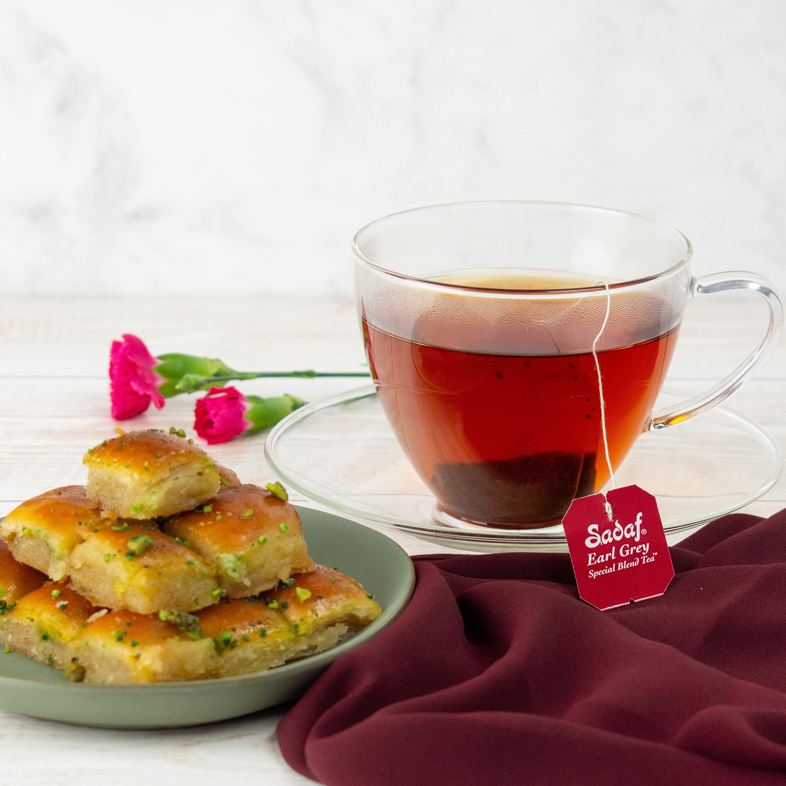 Sadaf plant-based teabag material for a plastic-free experience