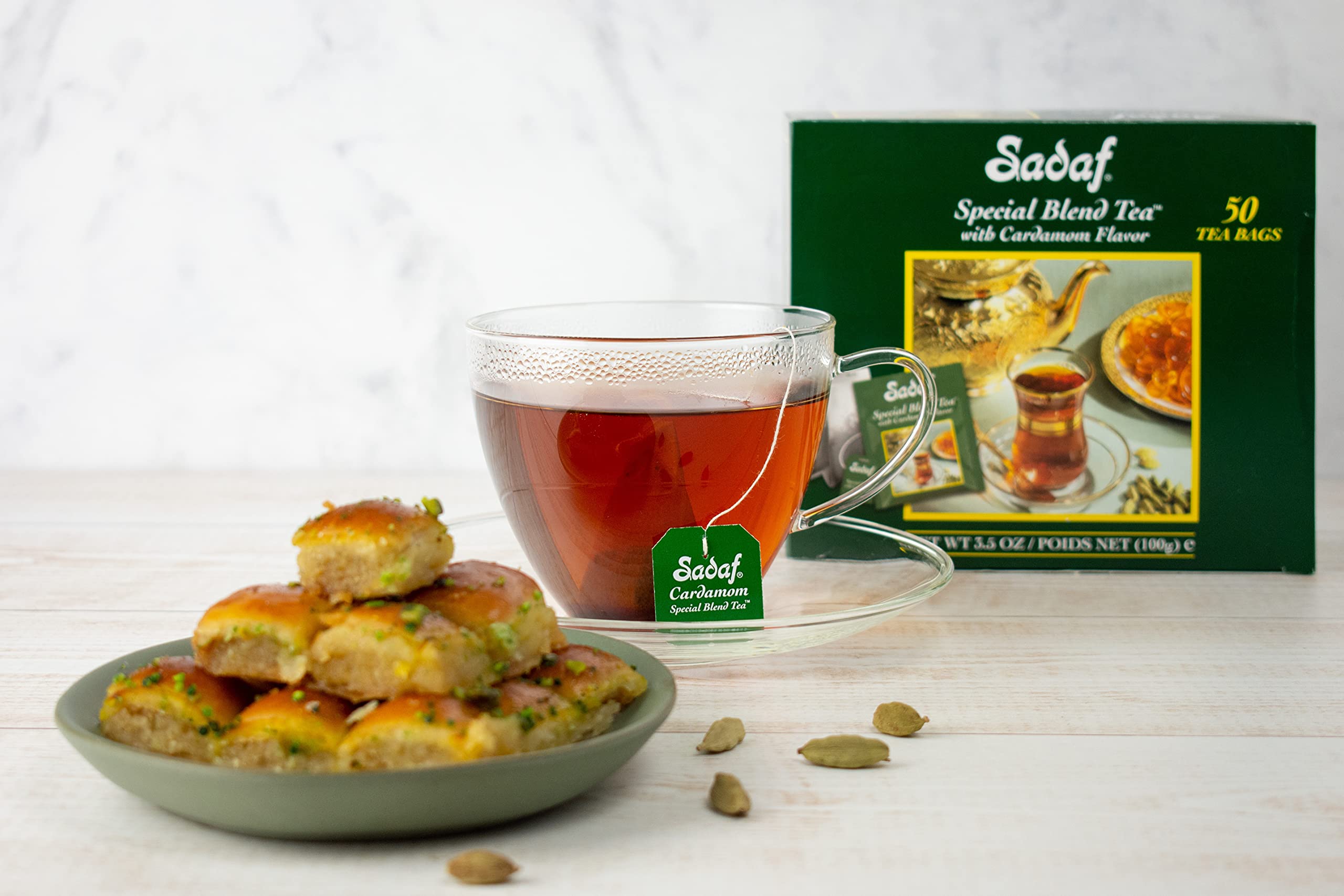 Sadaf tea bags deliver a three-minute perfect brew.