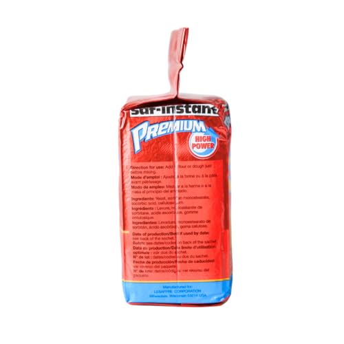SAF Instant Premium Yeast 16oz gluten-free vegan-friendly option for diverse doughs.