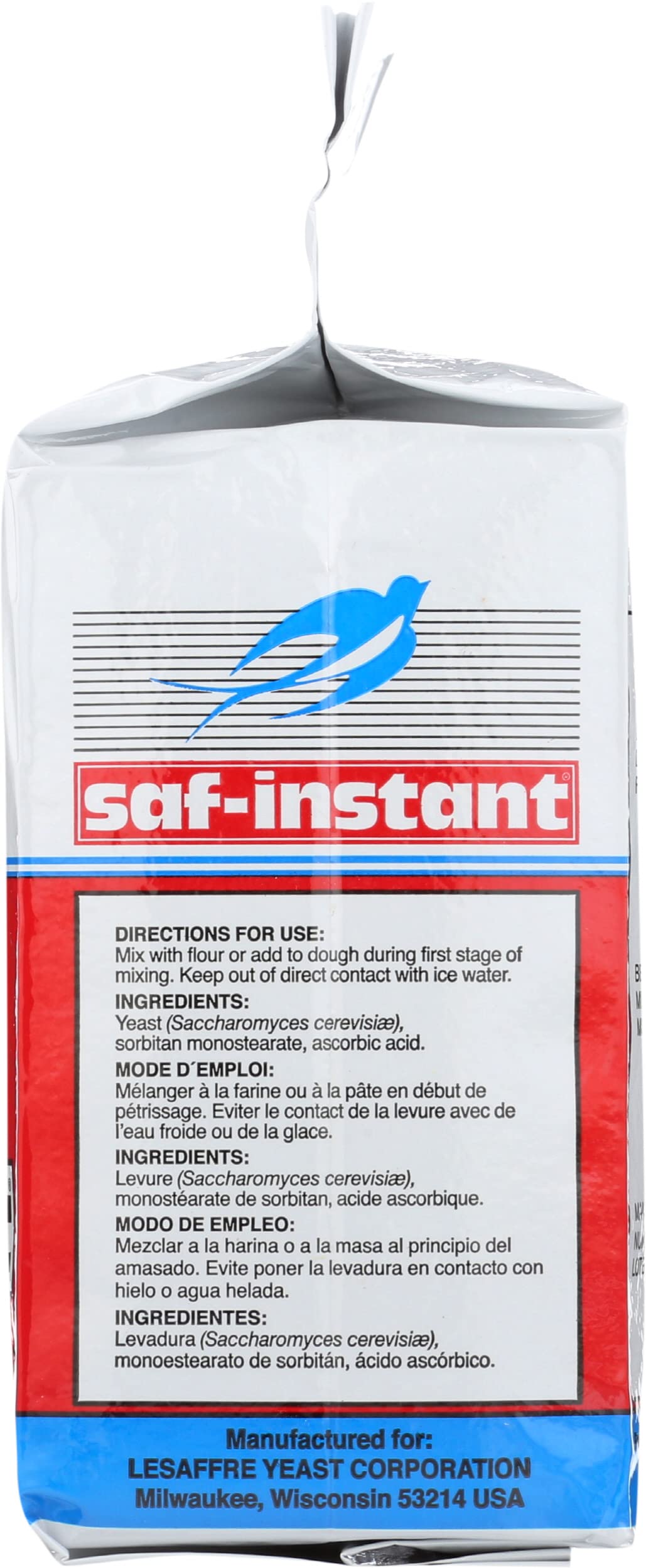 Bread baking scene featuring SAF Instant Yeast packaging