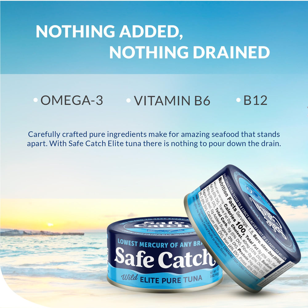 Safe Catch tuna with kosher and gluten-free seals for inclusive diets