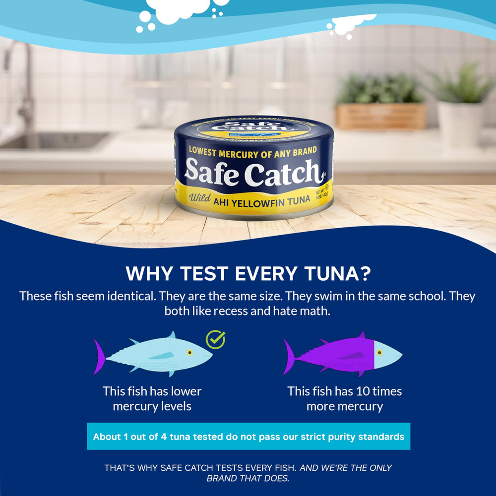 Safe Catch omega-3 rich tuna illustrating natural fats
