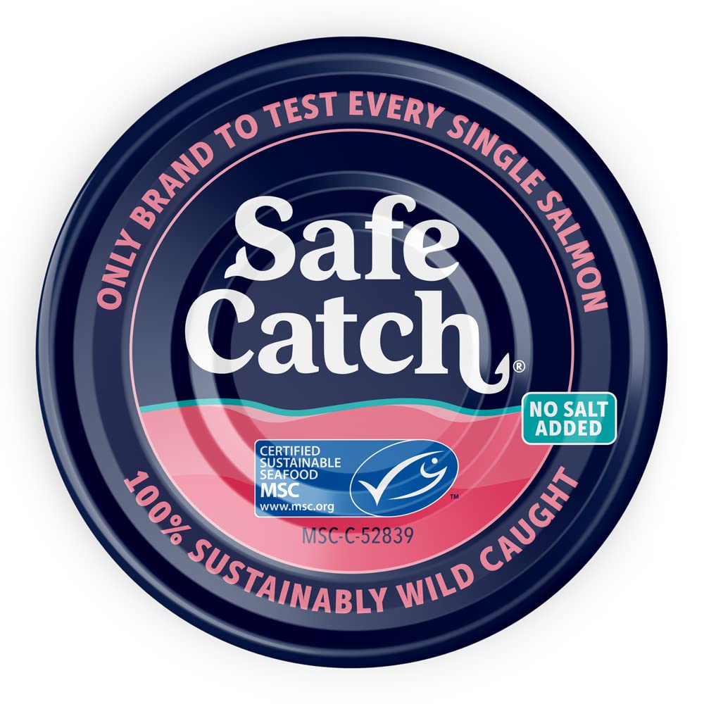 Safe Catch sustainable wild-caught salmon can supporting MSC-certified fisheries