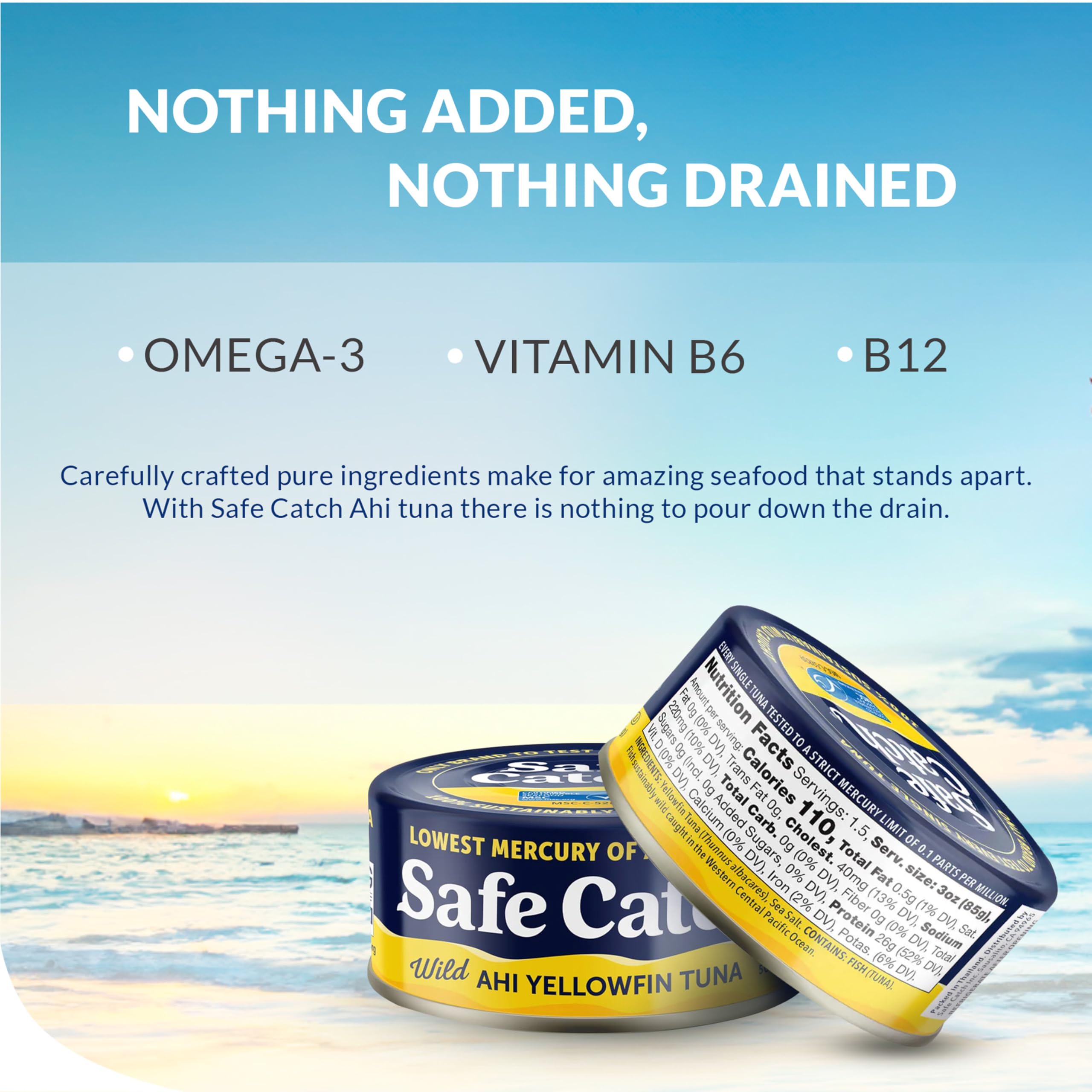 Safe Catch sustainable wild-caught tuna in packaging