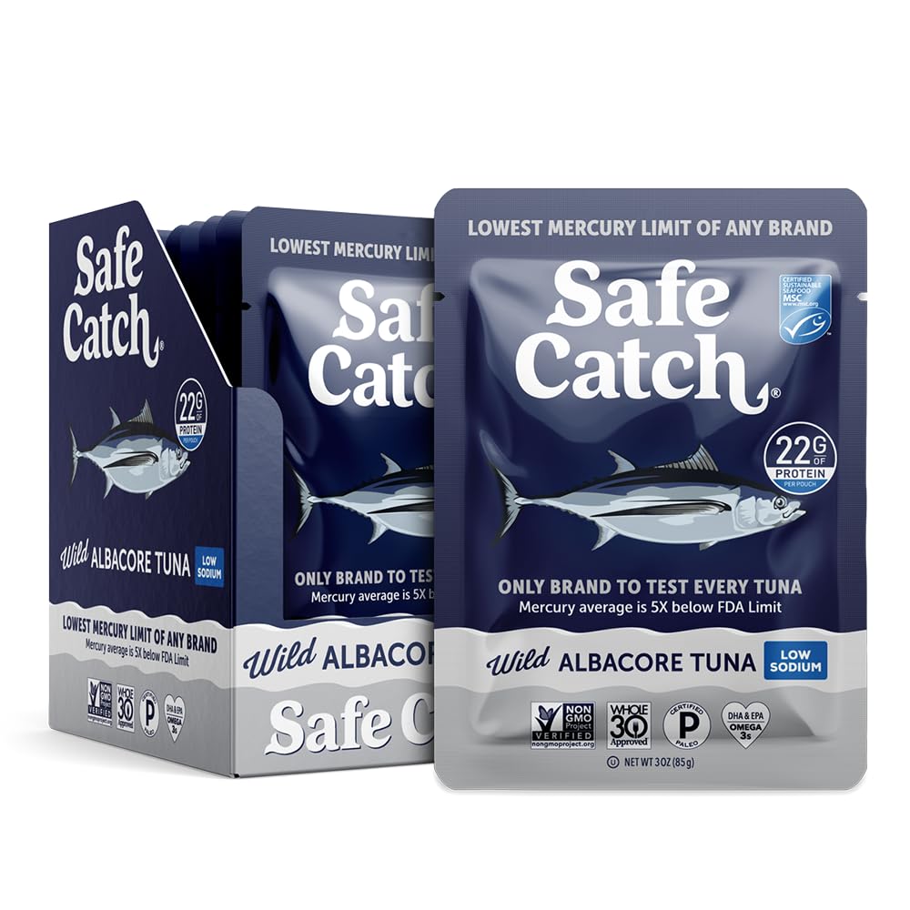Safe Catch Sustainable wild-caught tuna pouch for responsible seafood.