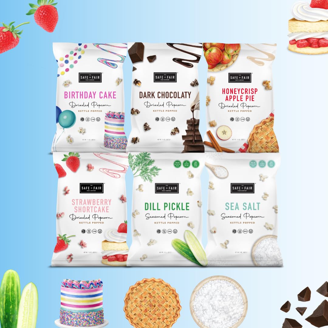 Lifestyle scene featuring Safe and Fair popcorn as a quick snack