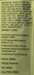 Close-up of lemongrass and Thai basil in Saffron Road sauce