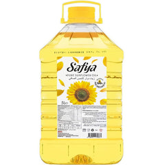 Safya sunflower oil bottle highlighting pure, versatile cooking potential.