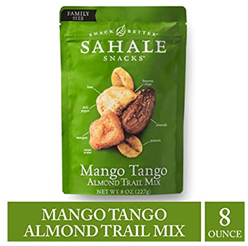 Sahale Mango Tango dried mango chunks mixed with nuts for a vibrant bite