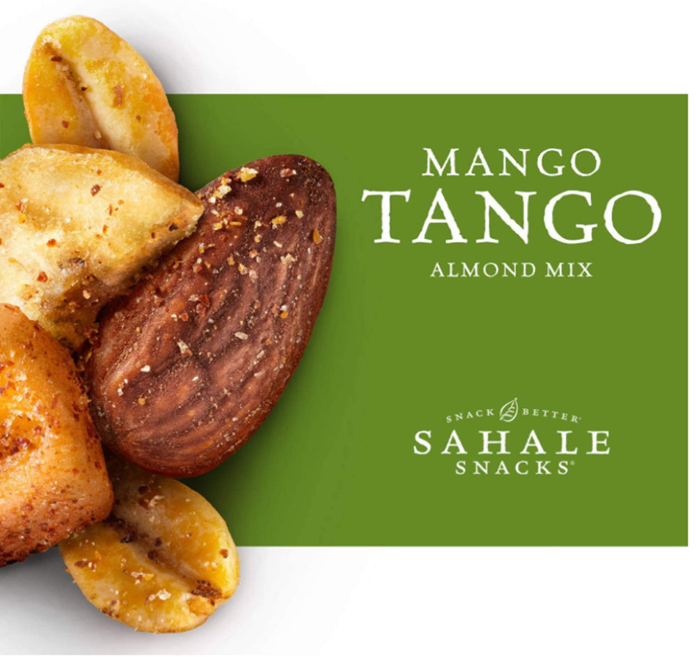 Sahale Mango Tango snack serve bowl ready for sharing and tasting