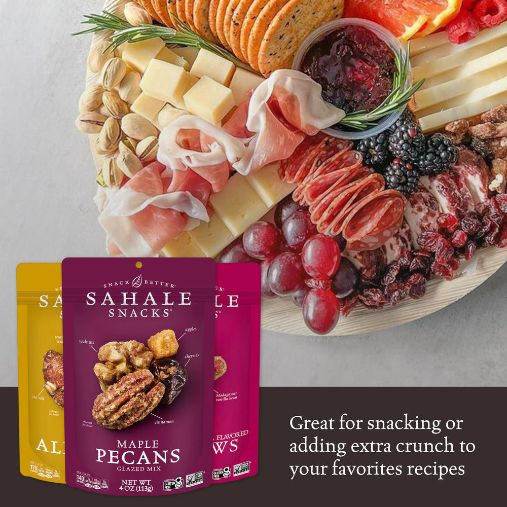 Sahale Snacks glazed nut mix honey almonds, sweet glaze for a satisfying bite.