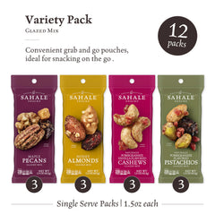 Sahale Snacks glazed nut mix pomegranate pistachios delivers vibrant flavor for quick snacking.