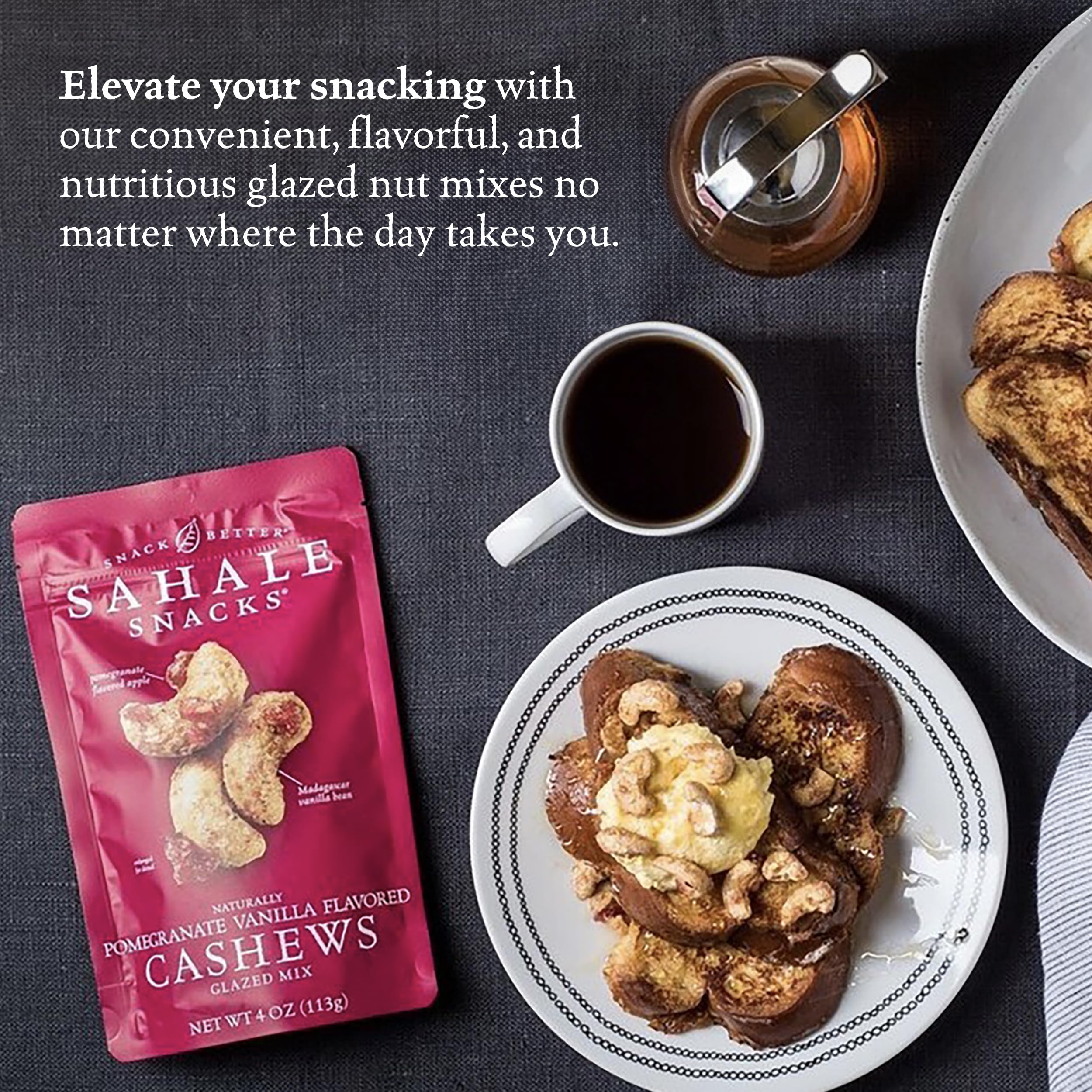 Sahale Snacks resealable pouch keeps freshness and portability