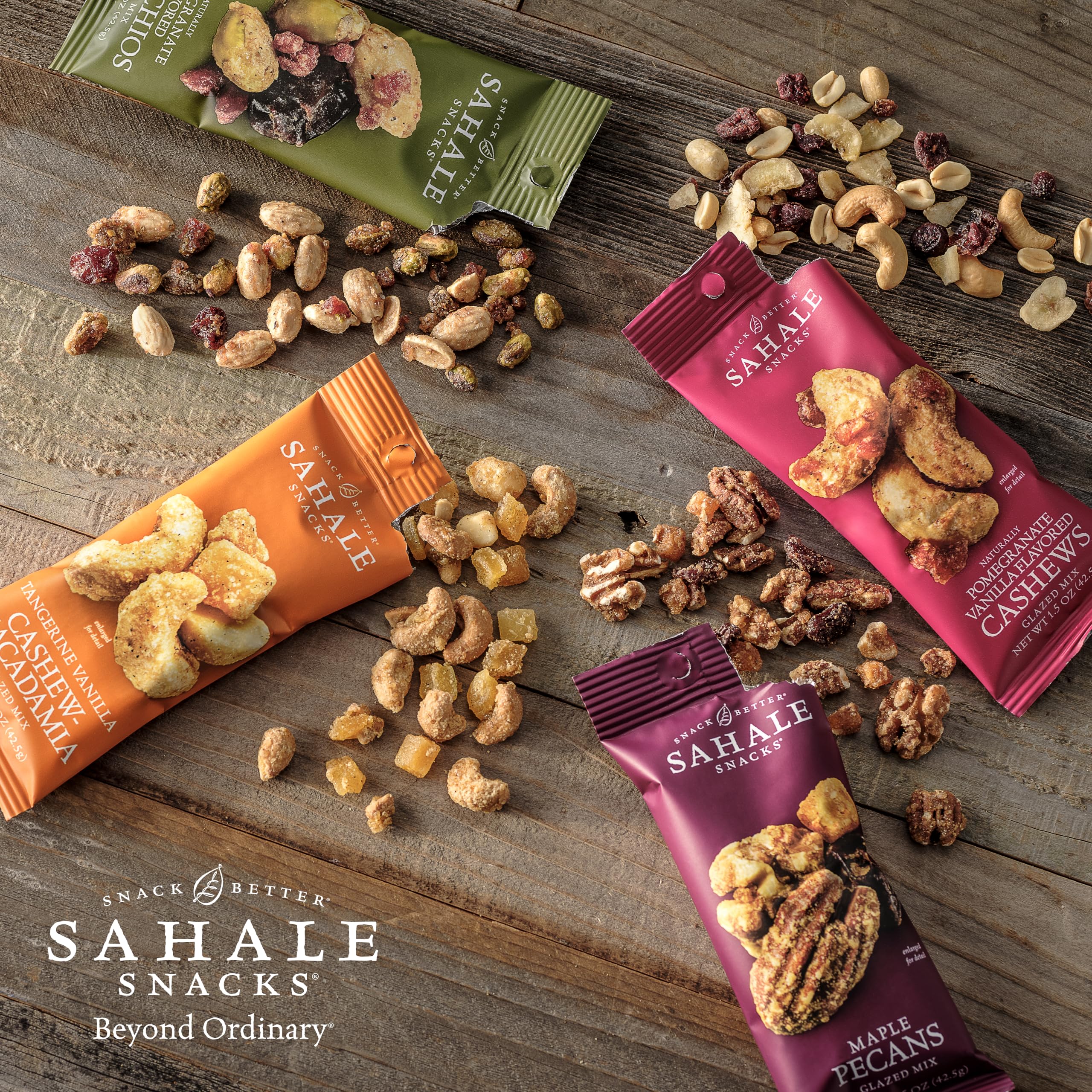 Sahale Snacks snack-time imagery invites a flavorful, satisfying bite