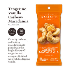 Sahale Snacks glazed mix close-up of cashews and macadamias with glaze.