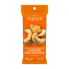Sahale Snacks Tangerine Vanilla Glazed Mix package front for on-the-go snacking.