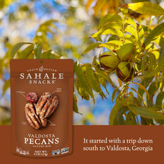 Valdosta Pecans Glazed Mix with dried cranberries and spices.